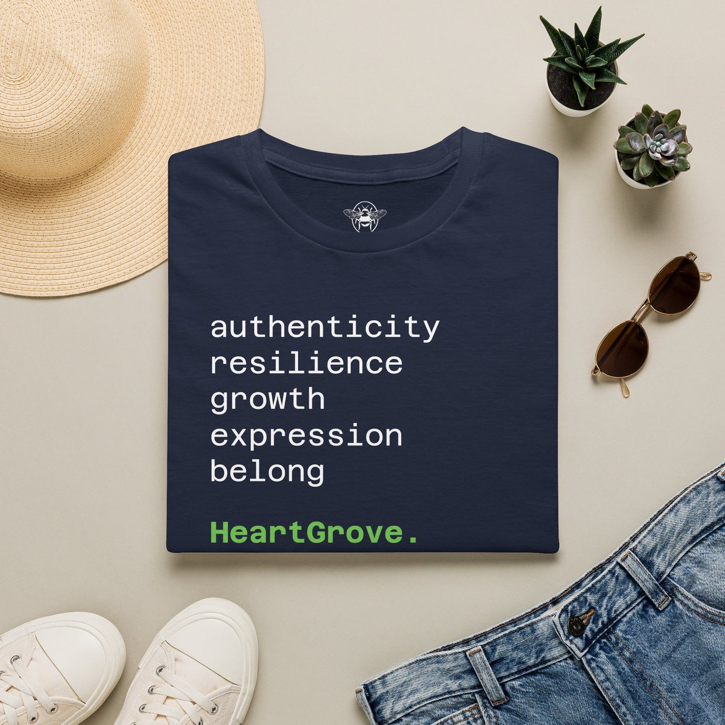 HeartGrove™️ “Belong” Typography T-Shirt