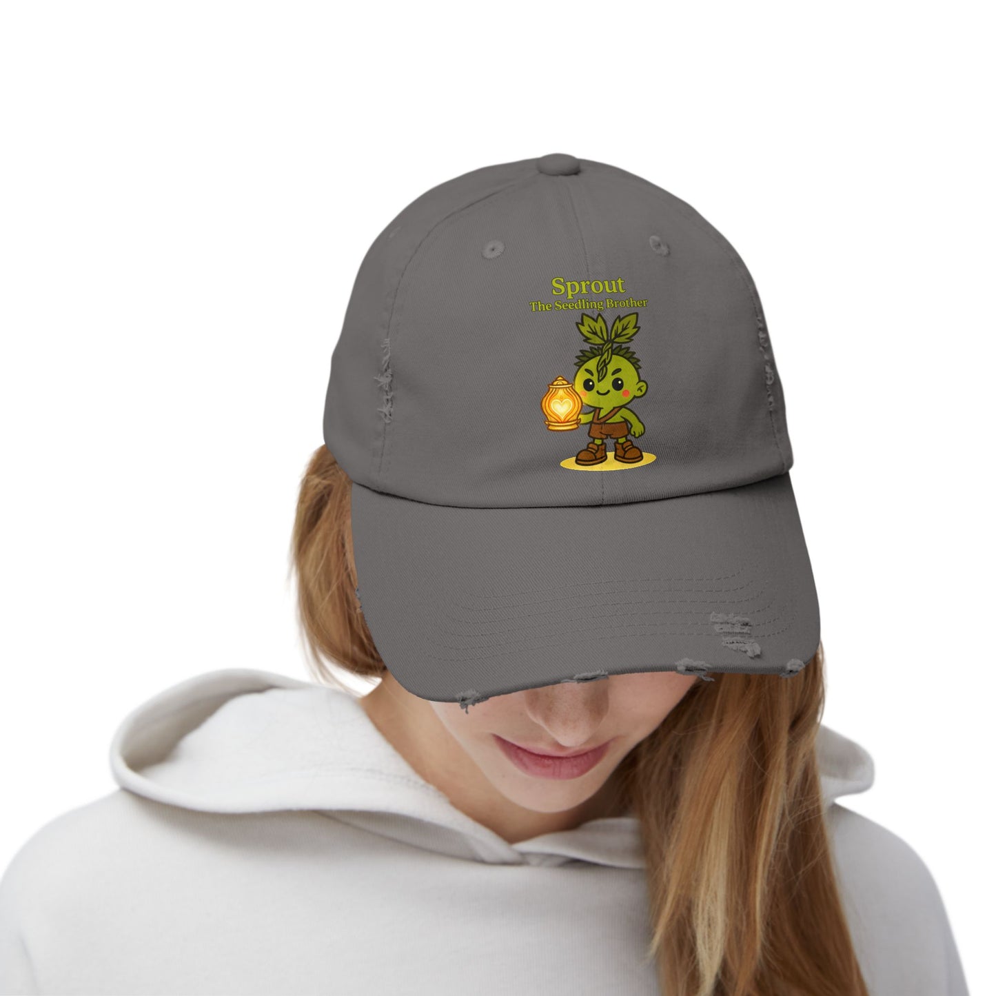 Heartlight Collection - Sprout & Luma, The Heartlight Twins Distressed Cap