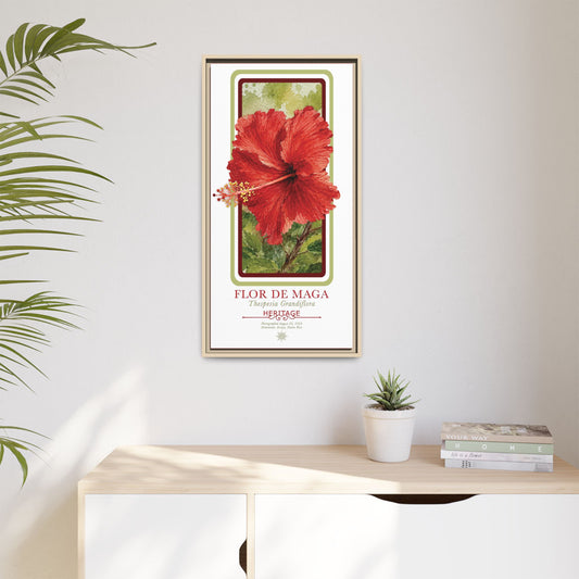 "Flor de Maga" Heritage Botanical Art Print — GroveSense Garden of Belonging Series