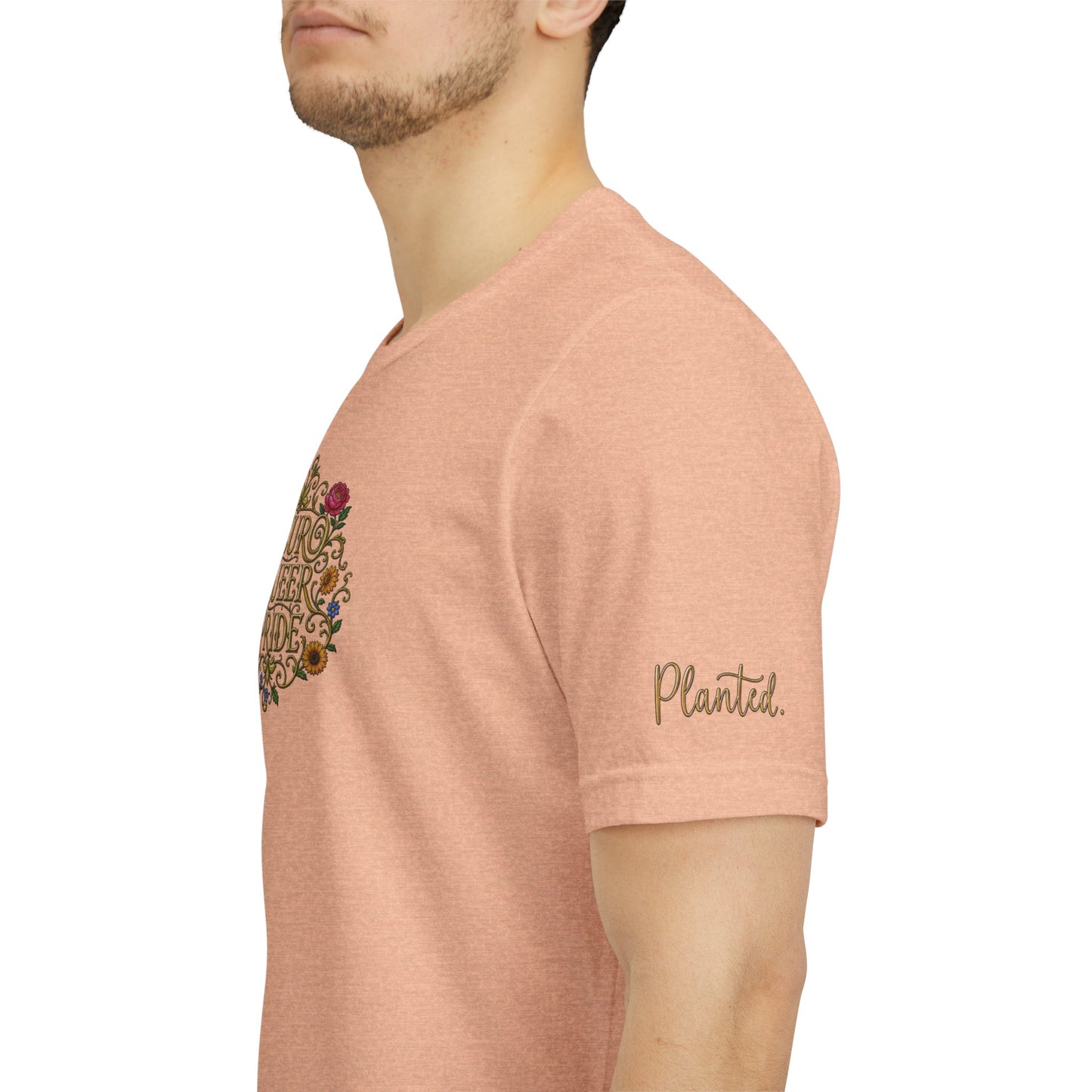 Neuro Queer Pride T-Shirt | Floral Neurodiversity Pride Tee