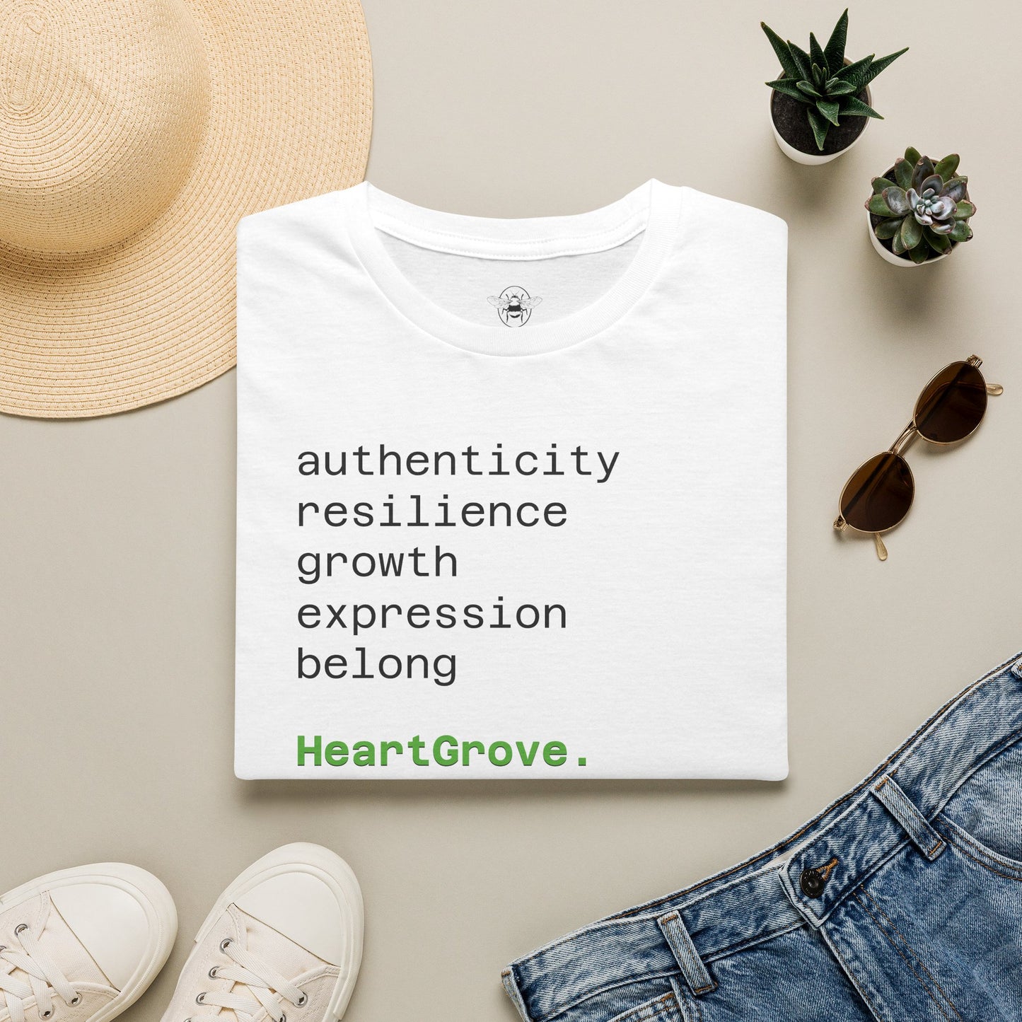 HeartGrove™️ “Belong” Typography T-Shirt