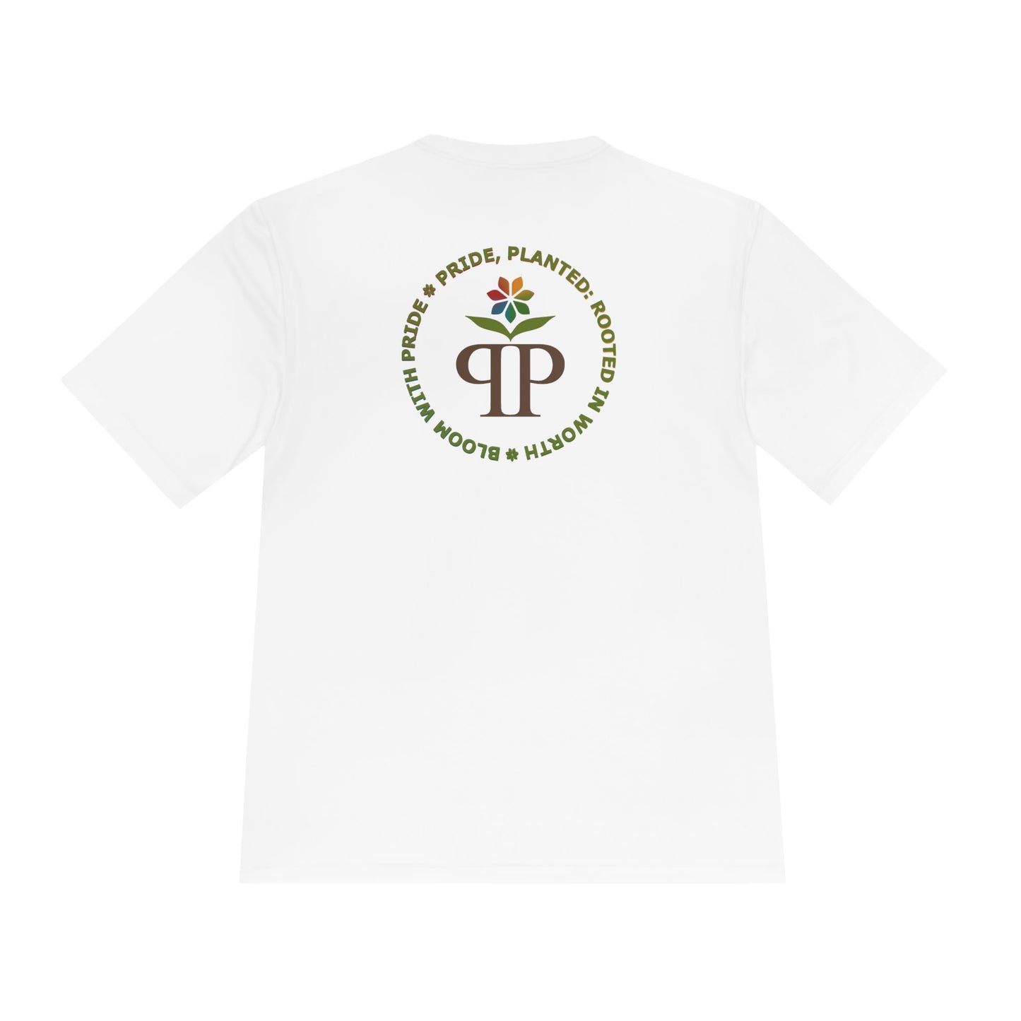 PRIDE BASICS: Pride Planted Emblem Performance Tee | Pride, Planted Collection