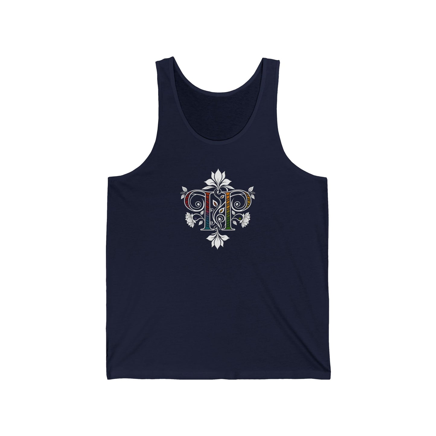 PRIDE BASICS: Pride, Planted Art Nouveau Tank Top — Rooted in Worth Botanical Pride Tank