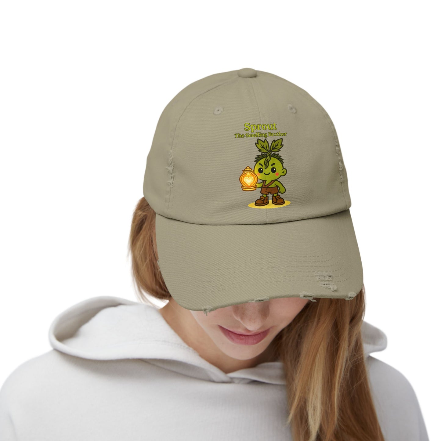 Heartlight Collection - Sprout & Luma, The Heartlight Twins Distressed Cap