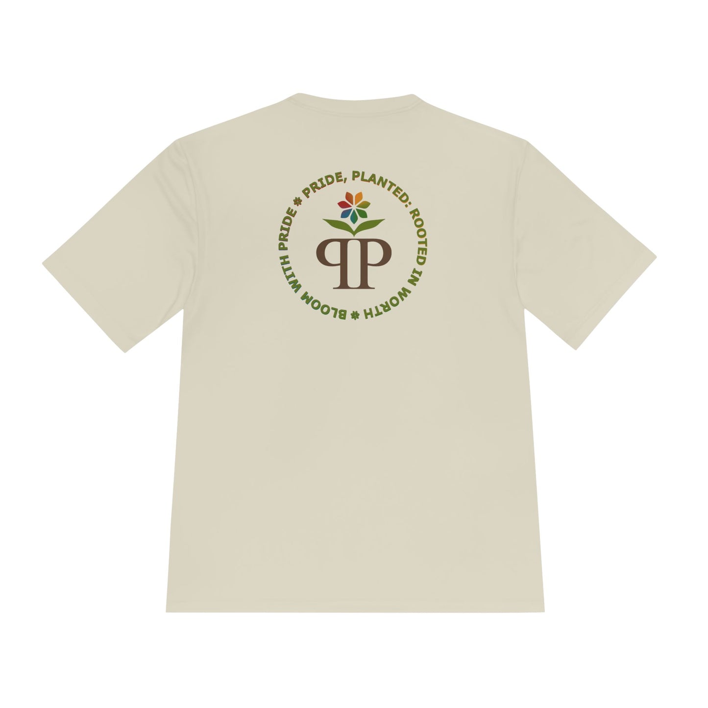 PRIDE BASICS: Pride Planted Emblem Performance Tee | Pride, Planted Collection