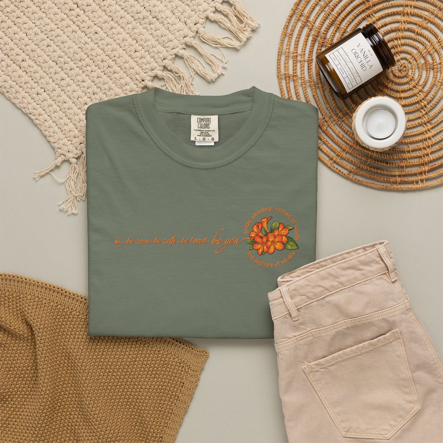 "Be You" Floral Values T-Shirt | Pride, Planted Collection