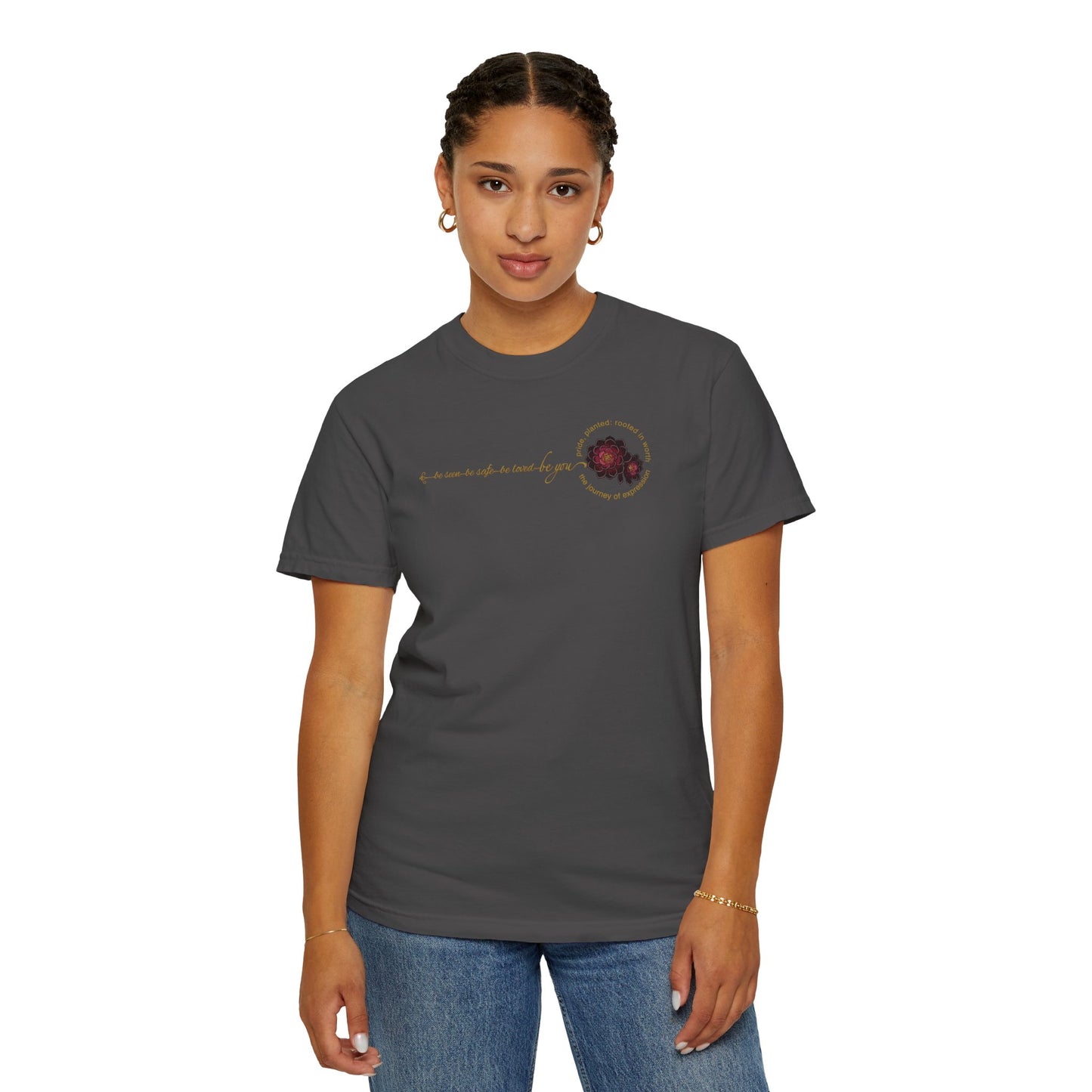 "Be You" Floral Values T-Shirt | Pride, Planted Collection