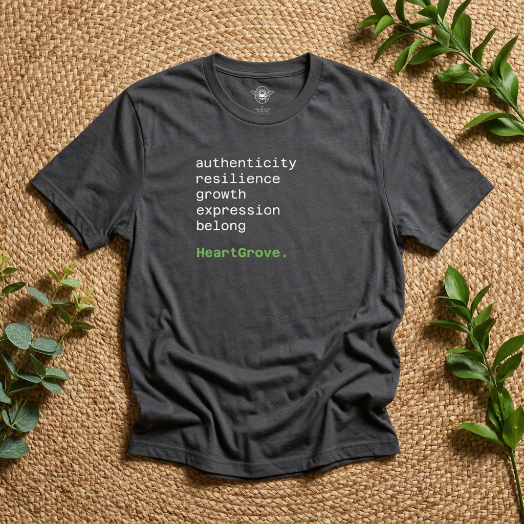 HeartGrove™️ “Belong” Typography T-Shirt