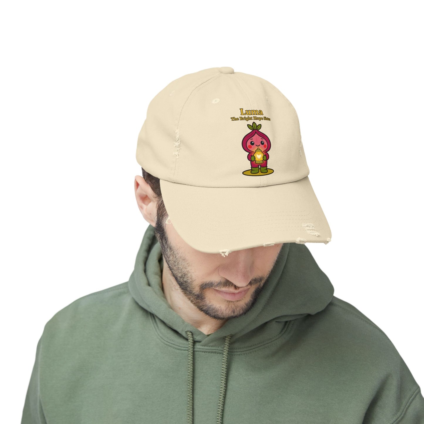 Heartlight Collection - Sprout & Luma, The Heartlight Twins Distressed Cap