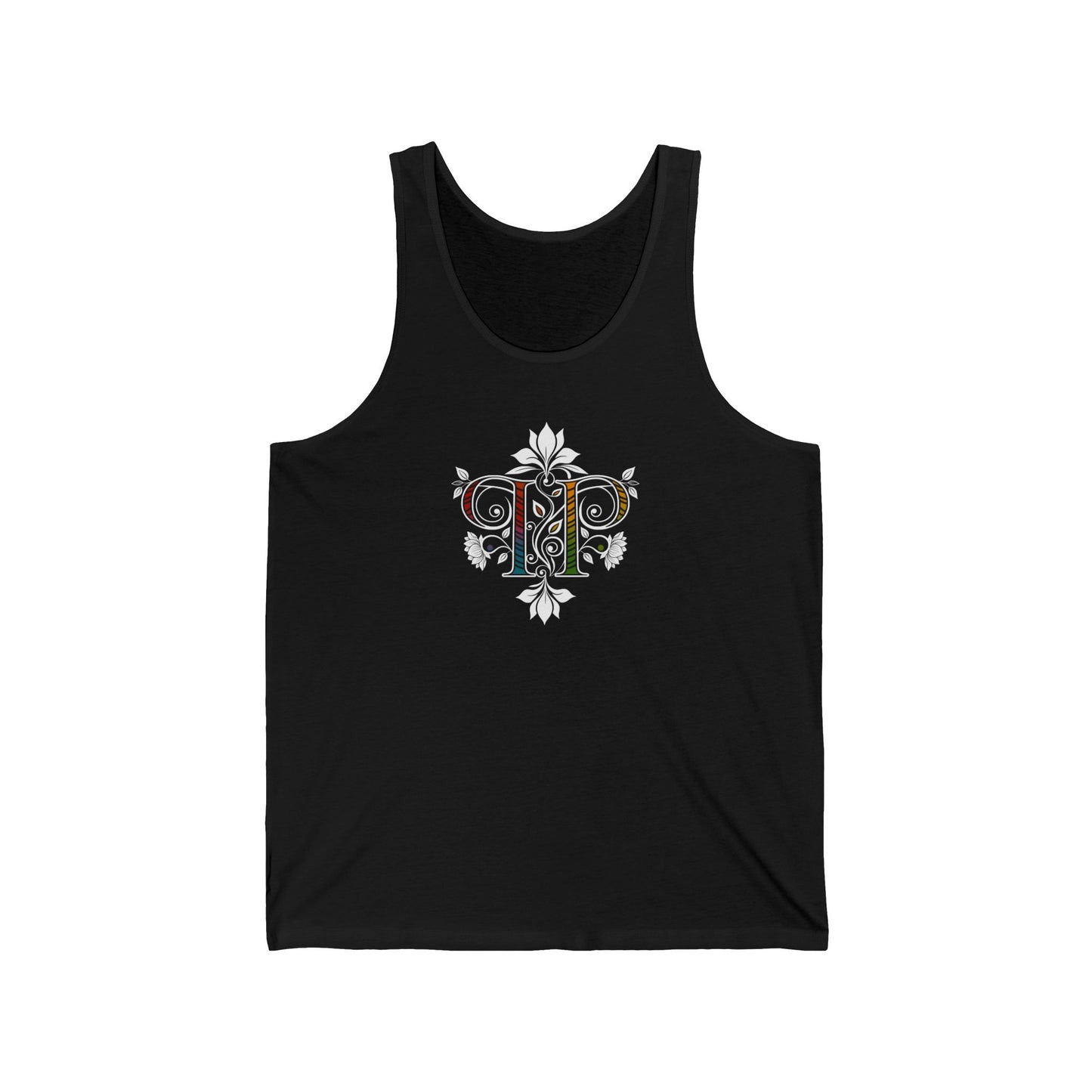 PRIDE BASICS: Pride, Planted Art Nouveau Tank Top — Rooted in Worth Botanical Pride Tank