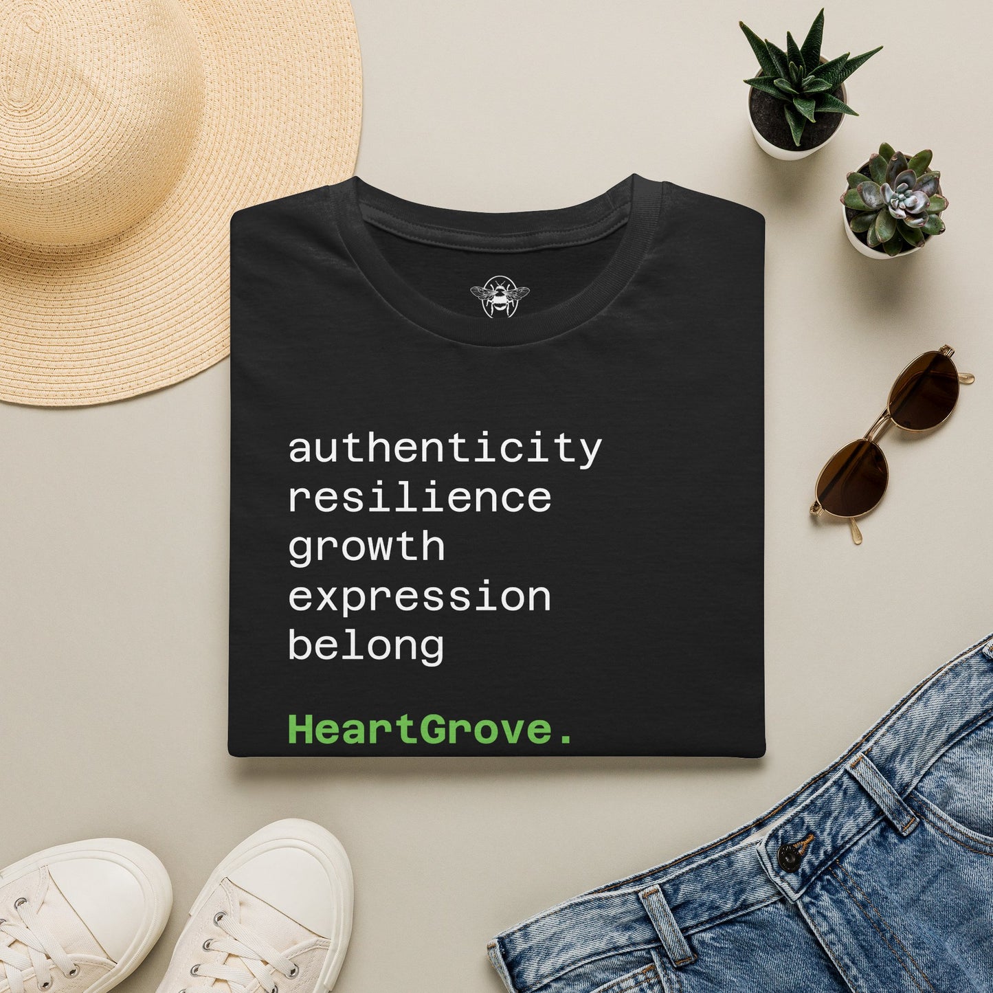 HeartGrove™️ “Belong” Typography T-Shirt