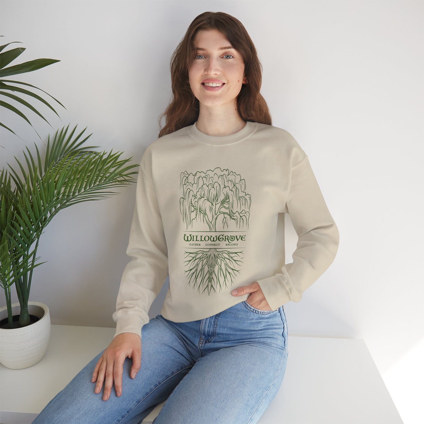 Arbor Series | WillowGrove Roots – Crewneck Sweatshirt