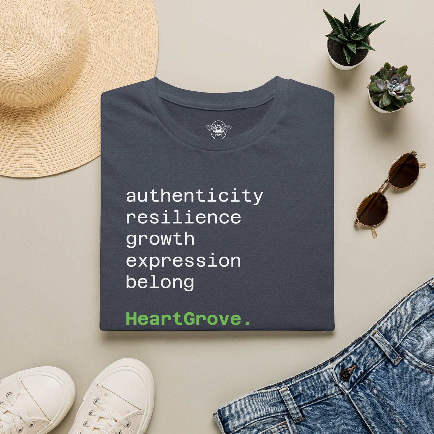 HeartGrove™️ “Belong” Typography T-Shirt