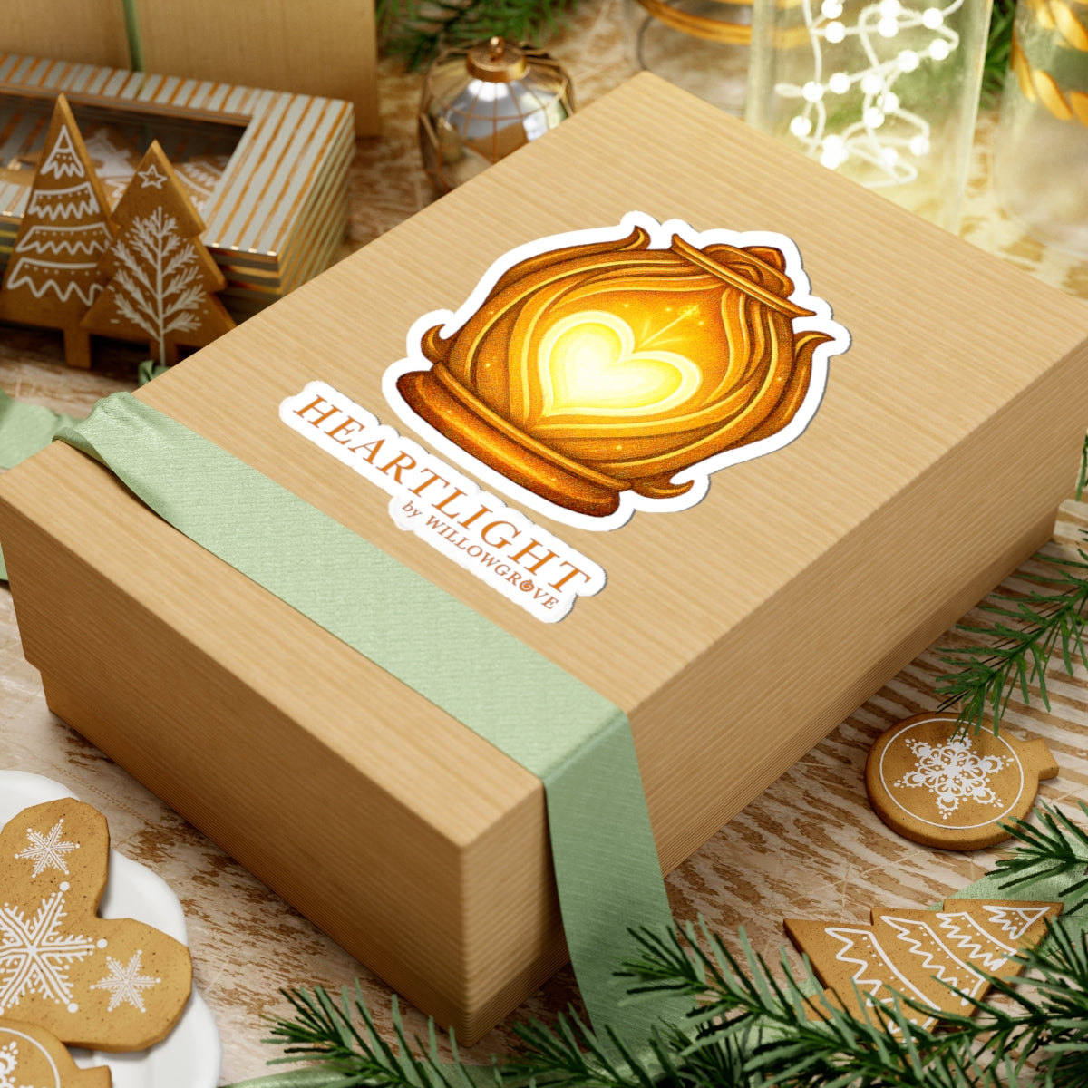 Heartlight™ by WillowGrove Lantern Logo Sticker – Official Emblem