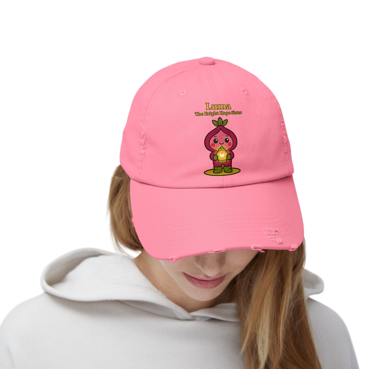 Heartlight Collection - Sprout & Luma, The Heartlight Twins Distressed Cap