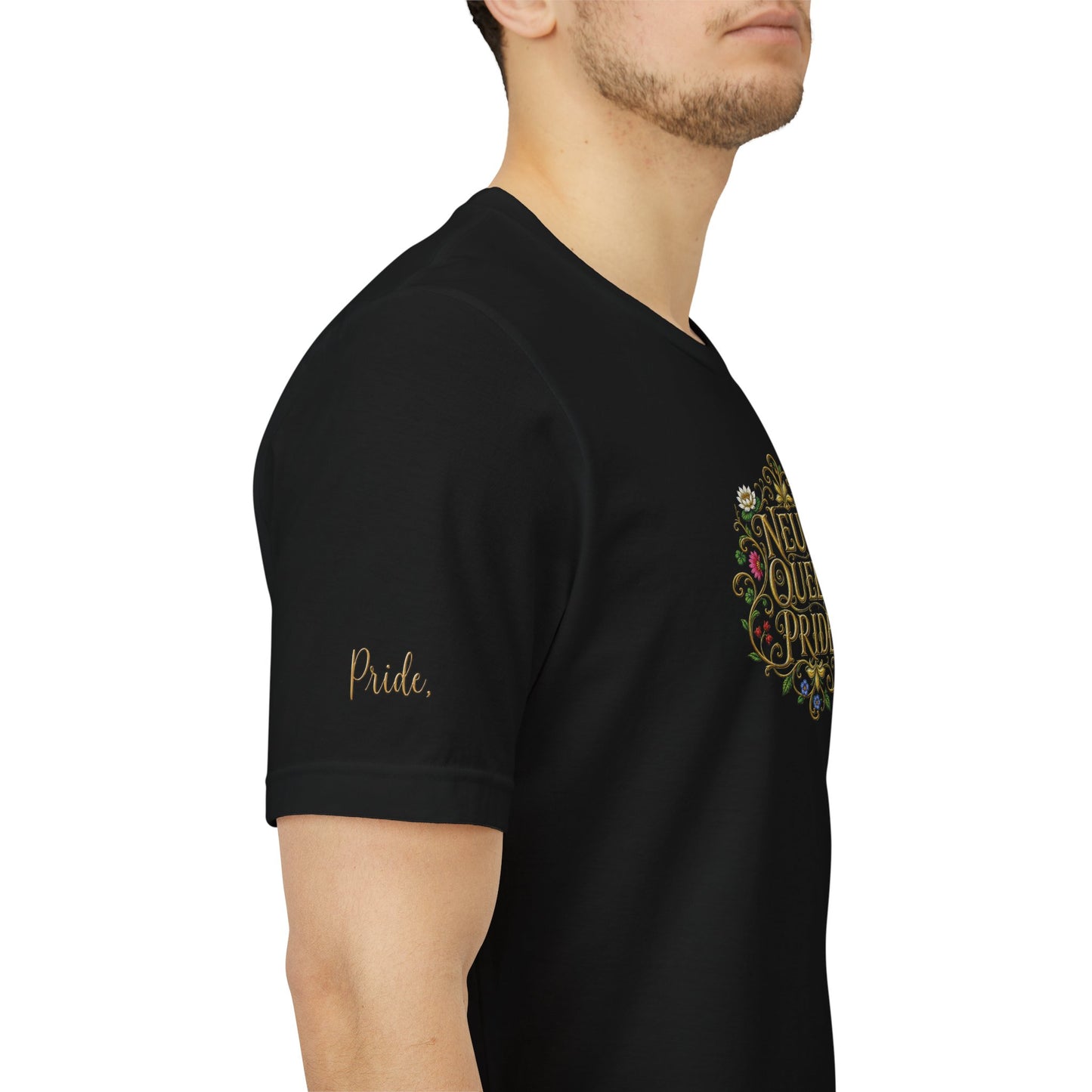 Neuro Queer Pride T-Shirt | Floral Neurodiversity Pride Tee