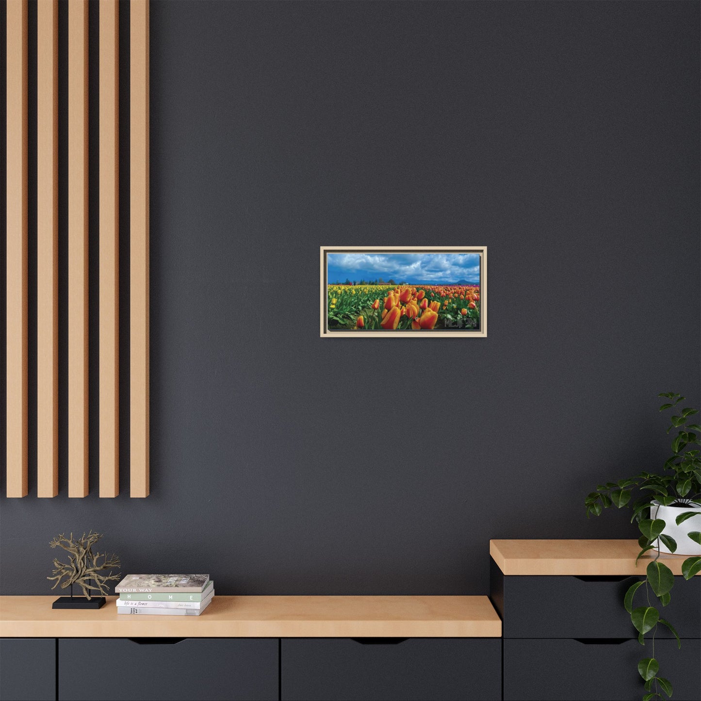 "TULIPANES 001 — Chromatic" Skagit Valley Tulip Field Print — Matte Canvas Wall Art