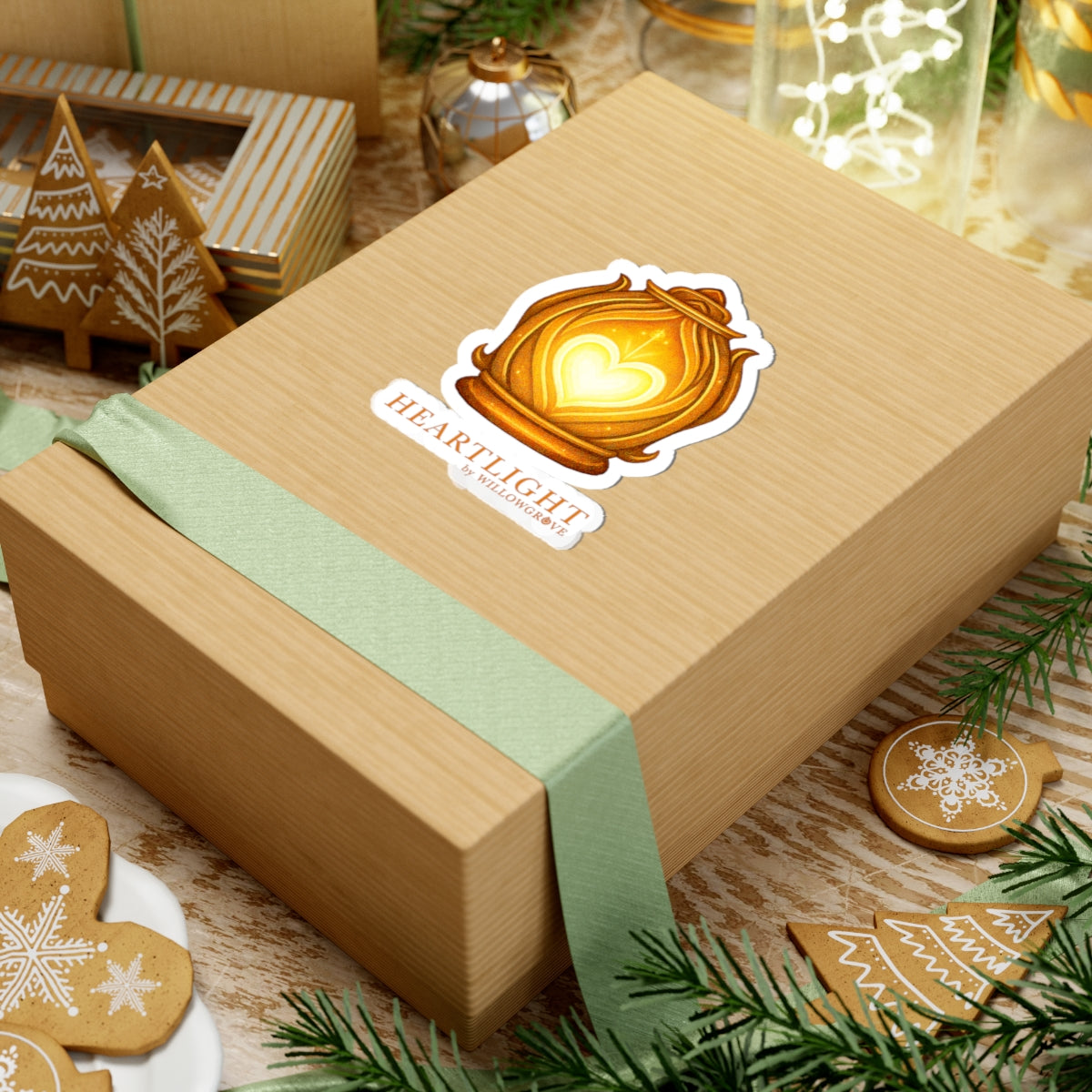 Heartlight™ by WillowGrove Lantern Logo Sticker – Official Emblem