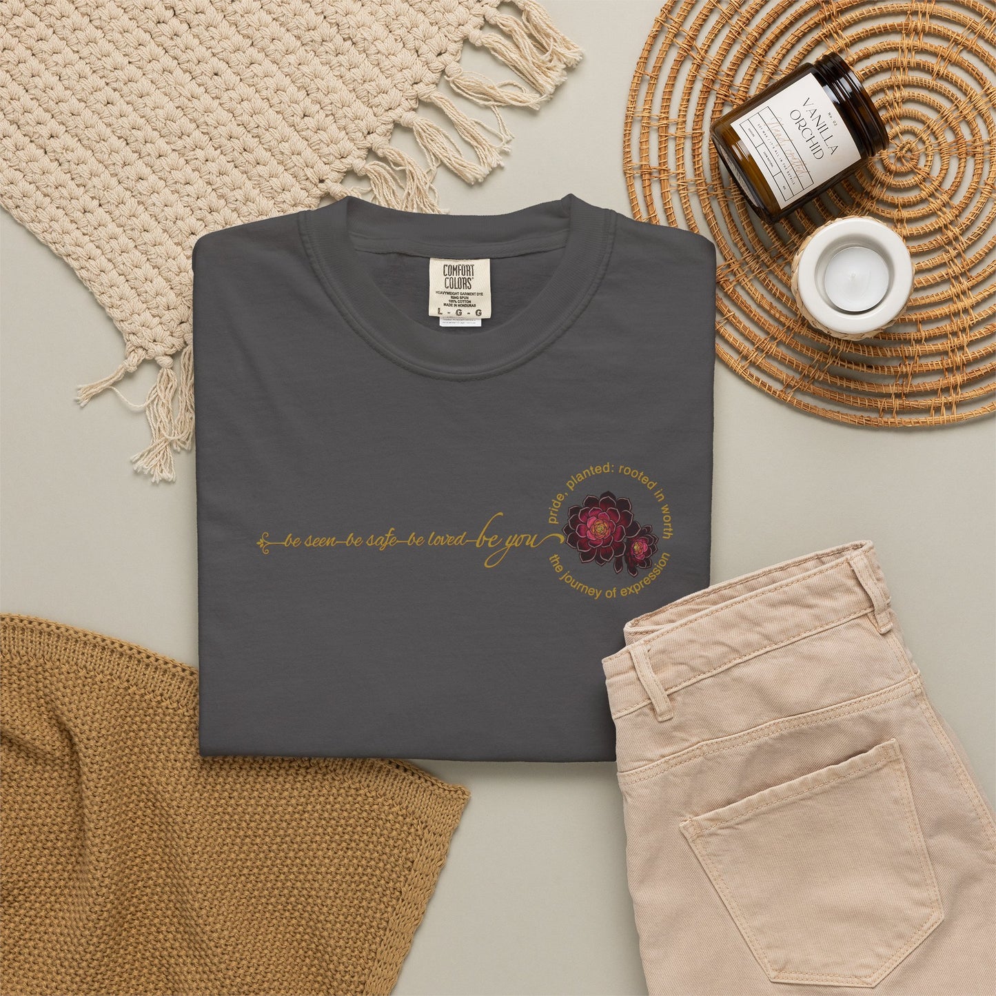 "Be You" Floral Values T-Shirt | Pride, Planted Collection