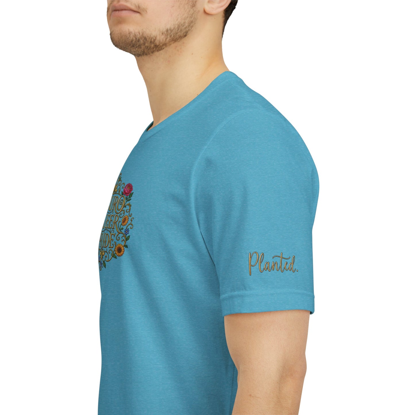 Neuro Queer Pride T-Shirt | Floral Neurodiversity Pride Tee