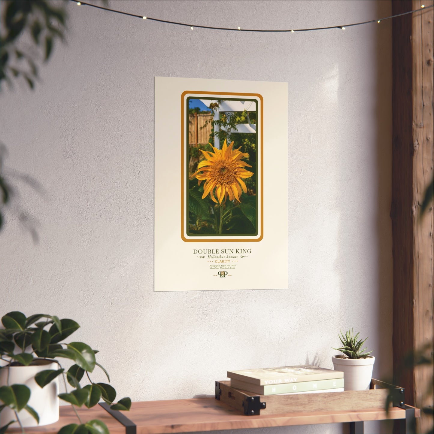 Yellow Sunflower Fine Art Poster | Botanical Wall Art | Clarity Nature Print