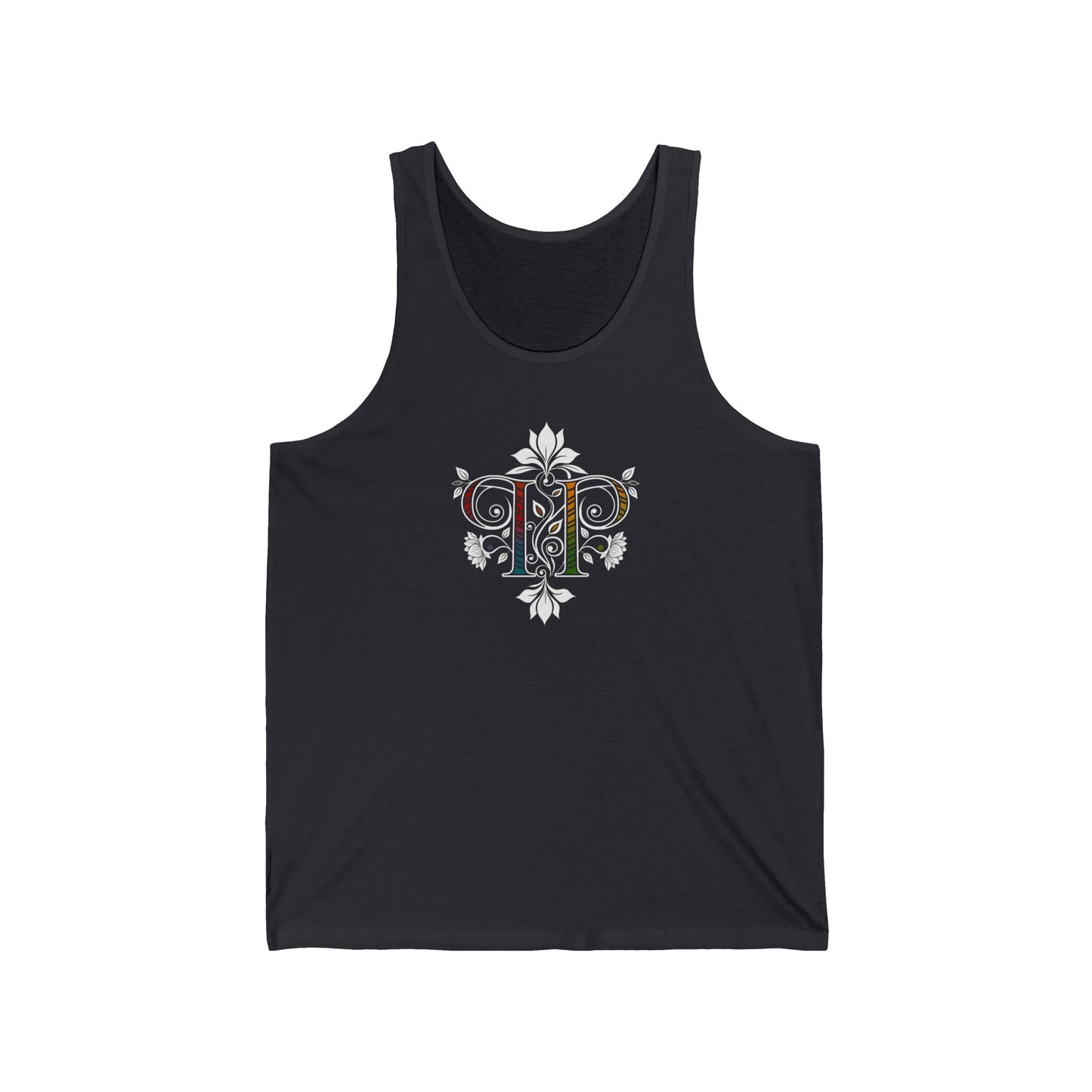 PRIDE BASICS: Pride, Planted Art Nouveau Tank Top — Rooted in Worth Botanical Pride Tank